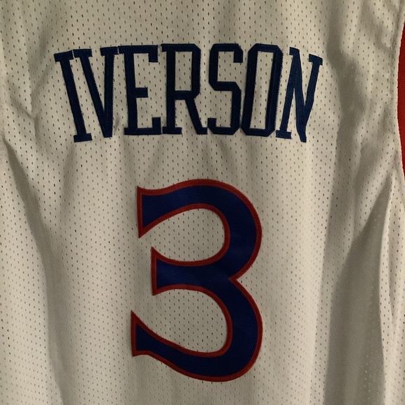 Allen Iverson Throwback 76ers Jersey Mens XXL - Picture 9 of 10